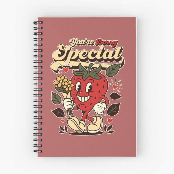 Item preview, Cute Retro Strawberry "You're Berry Special" designed and sold by TheJollyDoodle.