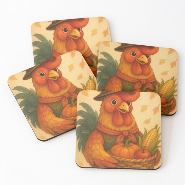 Item preview, Cute rooster celebrates Thanksgiving designed and sold by Mauswohn.