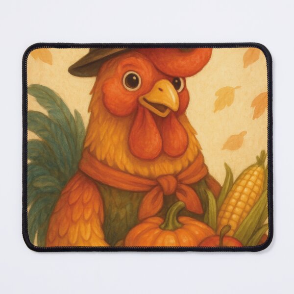 Item preview, Cute rooster celebrates Thanksgiving designed and sold by Mauswohn.