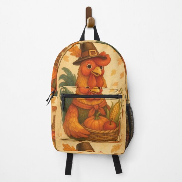 Item preview, Cute rooster celebrates Thanksgiving designed and sold by Mauswohn.