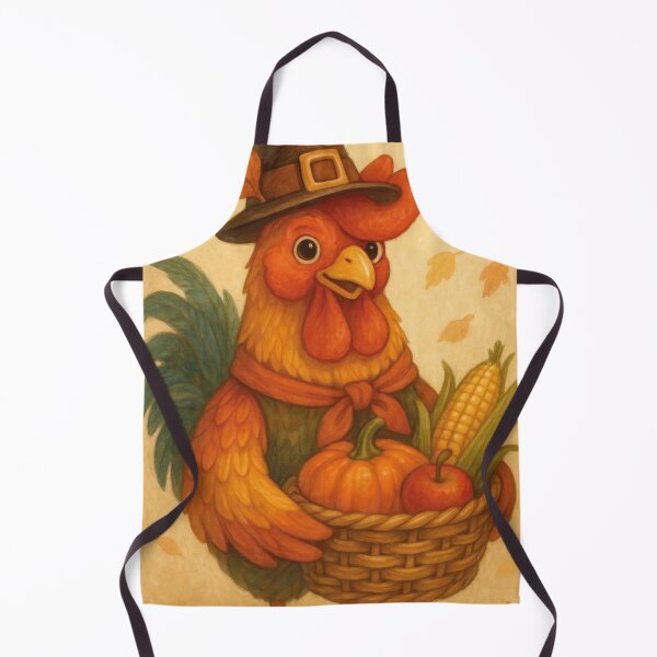Item preview, Cute rooster celebrates Thanksgiving designed and sold by Mauswohn.