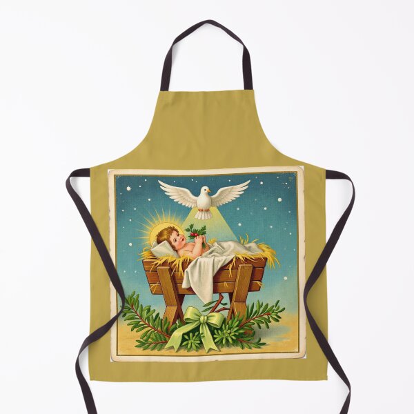 Item preview, Christ Child in Manger with White Dove designed and sold by Vicky Brago-Mitchell®.