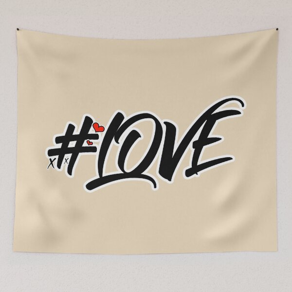 Item preview, #Love – Bold Graffiti Style Street Art Design with Hearts designed and sold by JaaGo PopLab.