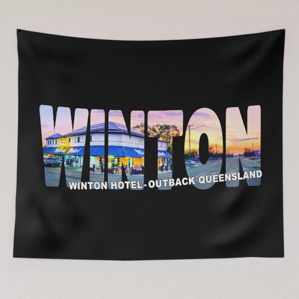 Item preview, WINTON Hotel Outback Queensland - Australia Sunset Glow designed and sold by Adam Gormley.
