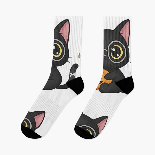 Item preview, Black Cat with Glasses designed and sold by LaiThaiPatterns.