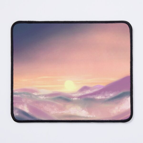 Item preview, Dreamy Sunset Mountains Digital Art designed and sold by The Eva Creation .