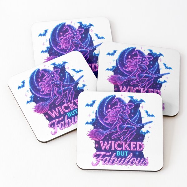 Item preview, Wicked But Fabulous – 3D Neon Witch Halloween Design designed and sold by Wear Sculpt.