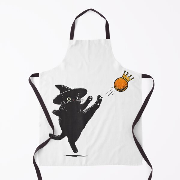 Item preview, Funny Black Cat in Witch Hat High Kicking Crown designed and sold by TiaraHans.