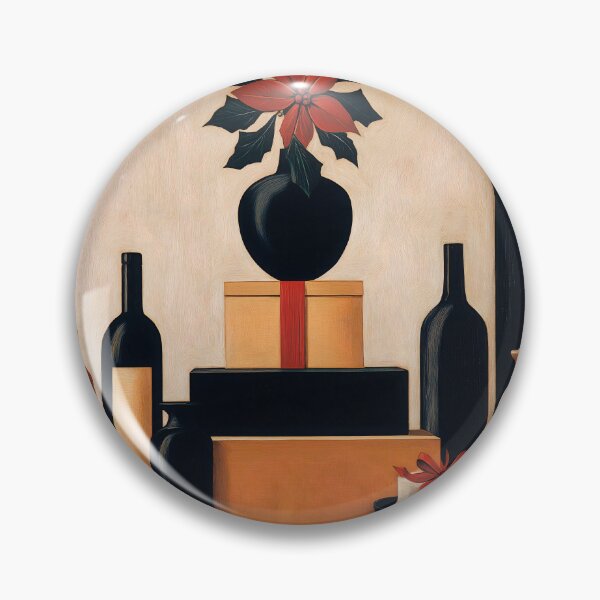 Item preview, 029 Elegant Still Life with Poinsettia designed and sold by nikoart001.