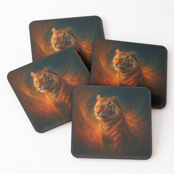 Item preview, Ember Tiger – Spirit of Strength | GeoWild Designs designed and sold by GeoWild Designs.