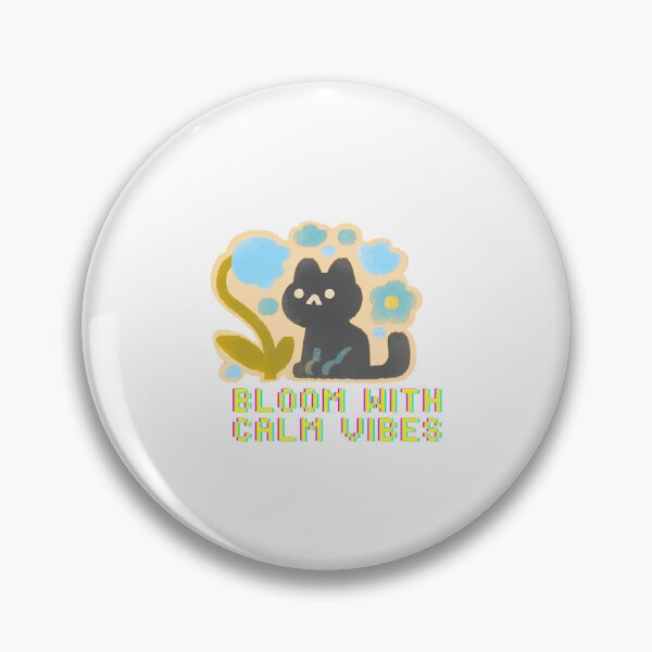 Item preview, Bloom With Calm Vibes Cat designed and sold by RobertWheas.
