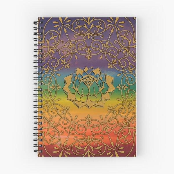 Item preview, Rainbow Mandala with Lotus Flower designed and sold by MandalaSoul.