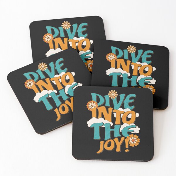 Item preview, Dive Into The Joy – Inspirational Positive Typography Design designed and sold by SaadArtCo.