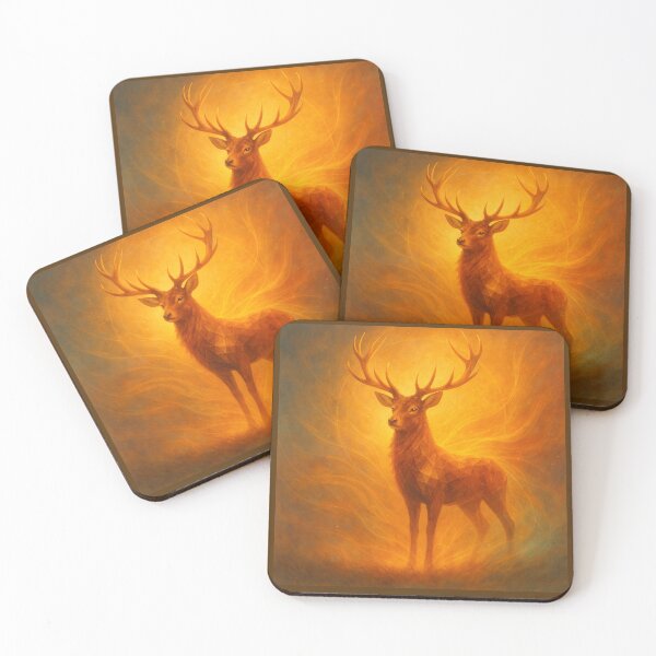 Item preview, Solar Stag – Spirit of Renewal | GeoWild Designs designed and sold by GeoWild Designs.