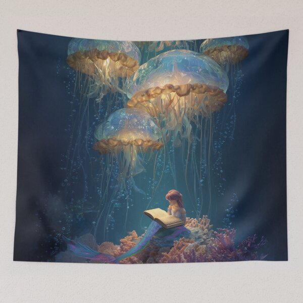 Item preview, The Mermaid’s Reading Nook designed and sold by ArgentoArt.