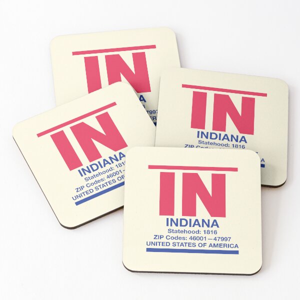 Item preview, Indiana, IN, United States of America, The Hoosier State designed and sold by CharlottePlaceArt.