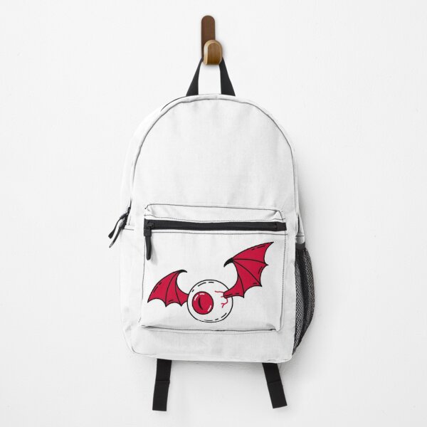 Item preview, Spooky Flying Eyeball with Red Bat Wings designed and sold by FestivityFinds.