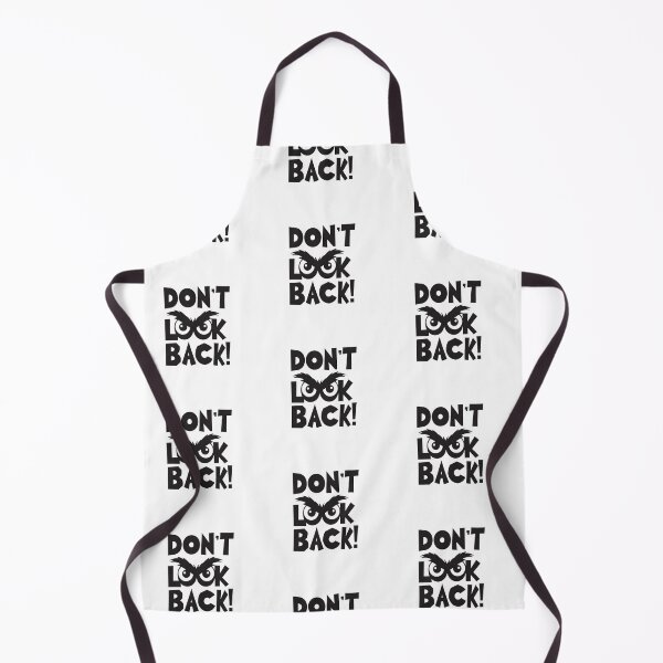 Item preview, DON’T LOOK BACK! – Bold Black and White Typography Design with Angry Eyes Illustration designed and sold by PixelVibe782.