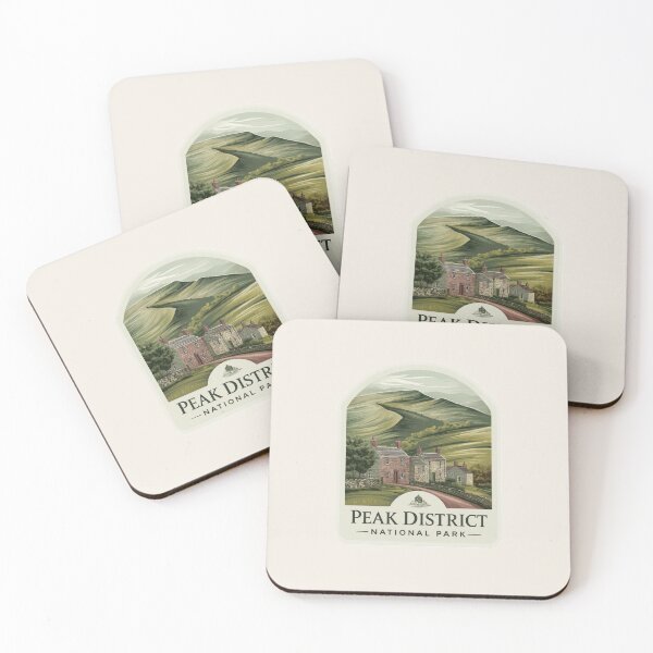 Item preview, Peak District National Park England Vintage Travel Sticker Retro Countryside Village Design designed and sold by Blurbean.