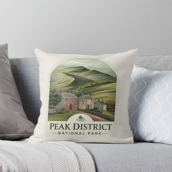 Item preview, Peak District National Park England Vintage Travel Sticker Retro Countryside Village Design designed and sold by Blurbean.