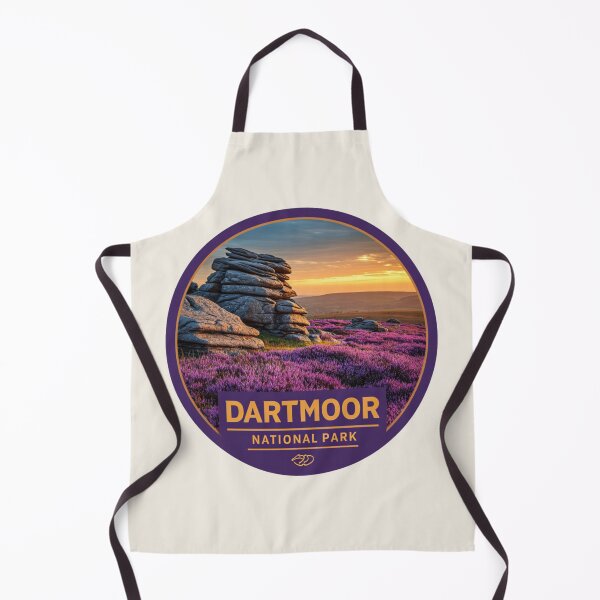 Item preview, Dartmoor National Park England Vintage Travel Sticker Retro Landscape Heather Moor Design designed and sold by Blurbean.