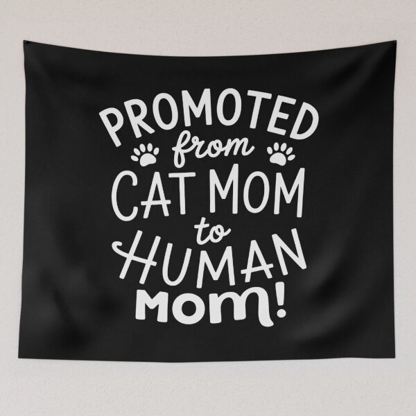 Item preview, Promoted From Cat Mom to Human Mom Pregnancy Announcement designed and sold by Sunset4Bones.