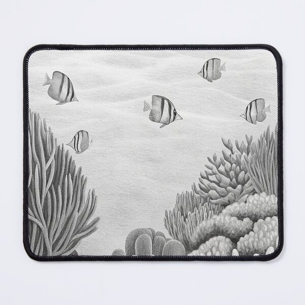 Item preview, Seychelles Underwater Reef Illustration – Tropical Fish & Coral Paradise Art designed and sold by Joesy.