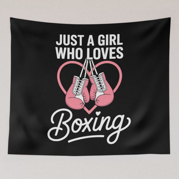 Item preview, Just A Girl Who Loves Boxing Cool Girls Boxing Gloves designed and sold by Sunset4Bones.