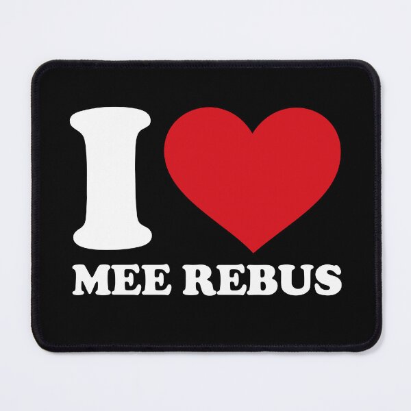 Item preview, I love Mee Rebus white text I ❤️ Malaysian Indonesian Noodle Soup Lovers Gift designed and sold by EmeraldeaArt.