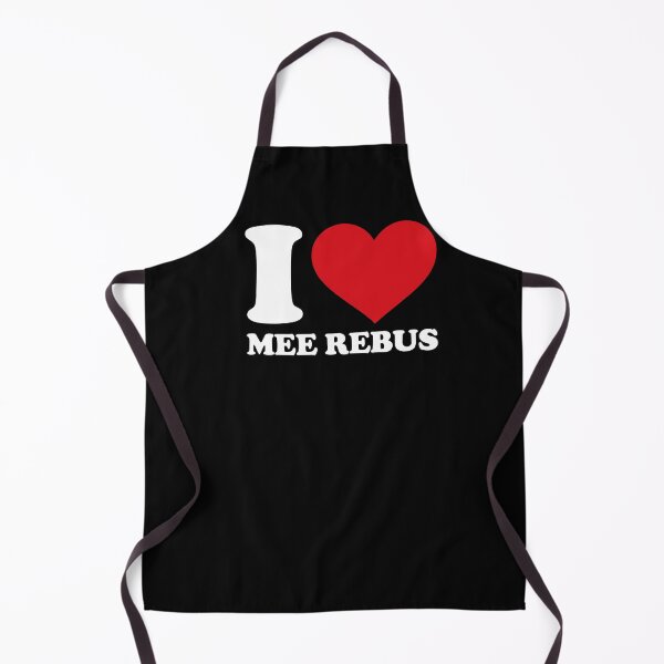 Item preview, I love Mee Rebus white text I ❤️ Malaysian Indonesian Noodle Soup Lovers Gift designed and sold by EmeraldeaArt.