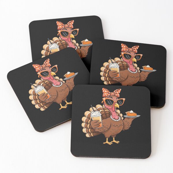Item preview, Funny Thanksgiving Turkey With Sunglasses Pie And Drink Art designed and sold by elderberry.