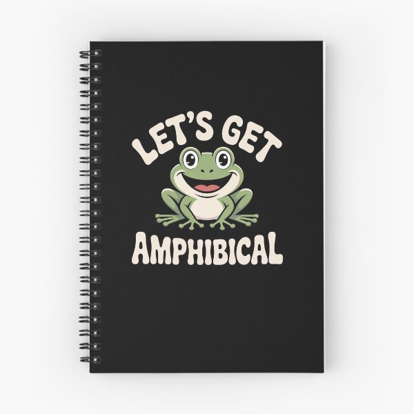 Item preview, Let's Get Amphibical Funny Frog Pun Cute Amphibian Joke designed and sold by elderberry.