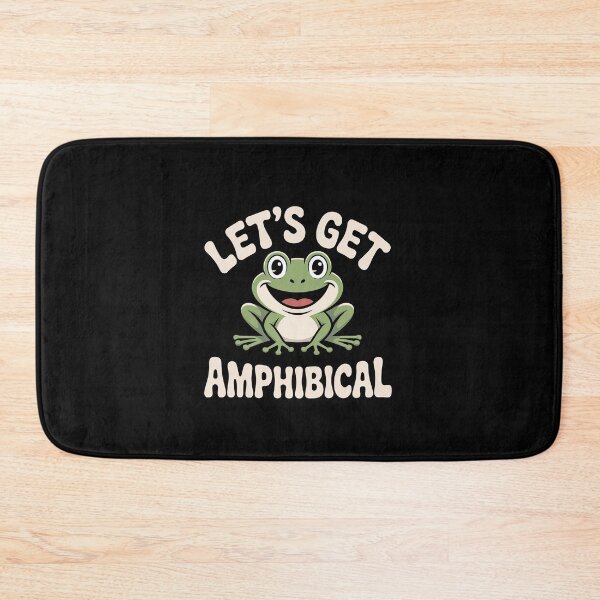 Item preview, Let's Get Amphibical Funny Frog Pun Cute Amphibian Joke designed and sold by elderberry.
