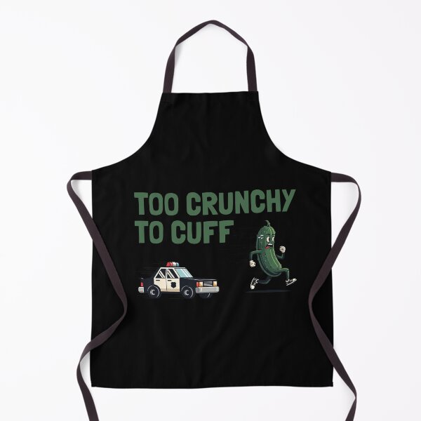Item preview, Too Crunchy To Cuff Pickle Running From Police Meme designed and sold by elderberry.