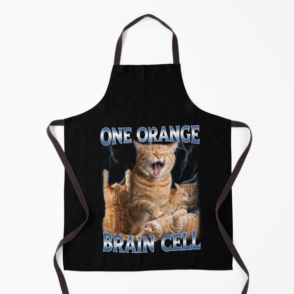 Item preview, One Orange Brain Cell Funny Cat Meme Quirky Humor designed and sold by elderberry.