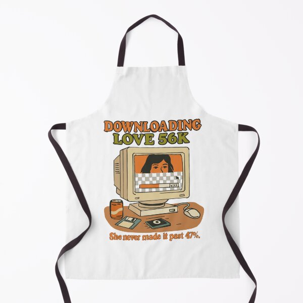 Item preview, Downloading Love 56K – Retro Internet Romance Design designed and sold by Arctic frame studio.
