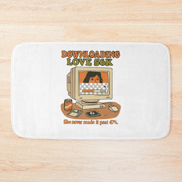 Item preview, Downloading Love 56K – Retro Internet Romance Design designed and sold by Arctic frame studio.