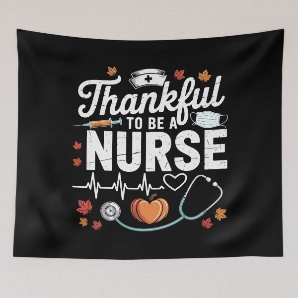 Item preview, Thankful To Be A Nurse Thanksgiving Scrub Top Fall designed and sold by LeeEvans222.