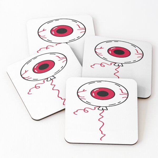 Item preview, Creepy Bloodshot Eyeball Balloon Sticker designed and sold by FestivityFinds.