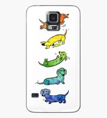 Aquarell Dackel Hülle & Klebefolie für Samsung Galaxy