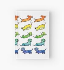 Watercolor Dachshunds Hardcover Journal