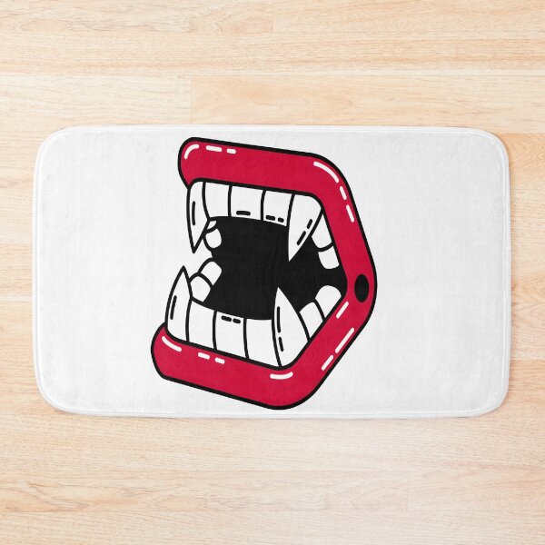 Item preview, Spooky Cartoon Vampire Fangs with Red Lips designed and sold by FestivityFinds.