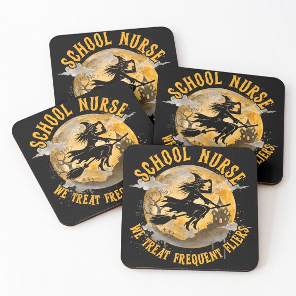 Item preview, Funny School Nurse We Treat Frequent Fliers Halloween Witch designed and sold by Daisy Grimes.