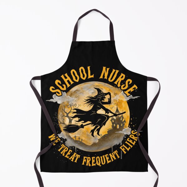 Item preview, Funny School Nurse We Treat Frequent Fliers Halloween Witch designed and sold by Daisy Grimes.