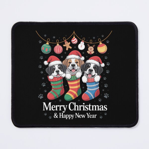 Item preview, Bernedoodle Dog in Christmas designed and sold by brynatshop.