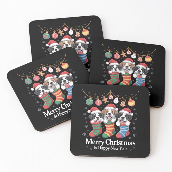 Item preview, Bernedoodle Dog in Christmas designed and sold by brynatshop.