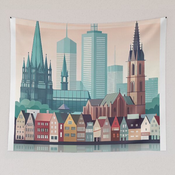 Item preview,  Minimalist skyline of Cologne designed and sold by paulrommer.