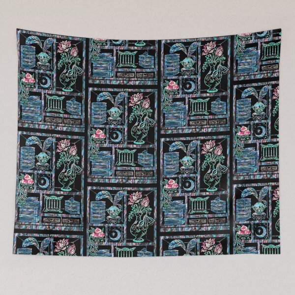 Item preview, The Scholar's Book Storage(Chaekgado) that Feels Like Mother-of-Pearl Craft. designed and sold by FloweryKnots.