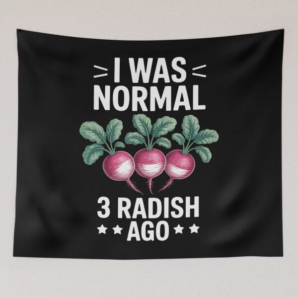 Item preview, Radishes Vegetarian Radish Lover I Was Normal Radish designed and sold by PunkNation-Arts.