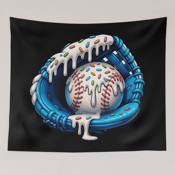Item preview, Baseball Dripping Ice Cream Drip Youth Boys Baseball  designed and sold by miaa-artistshop.